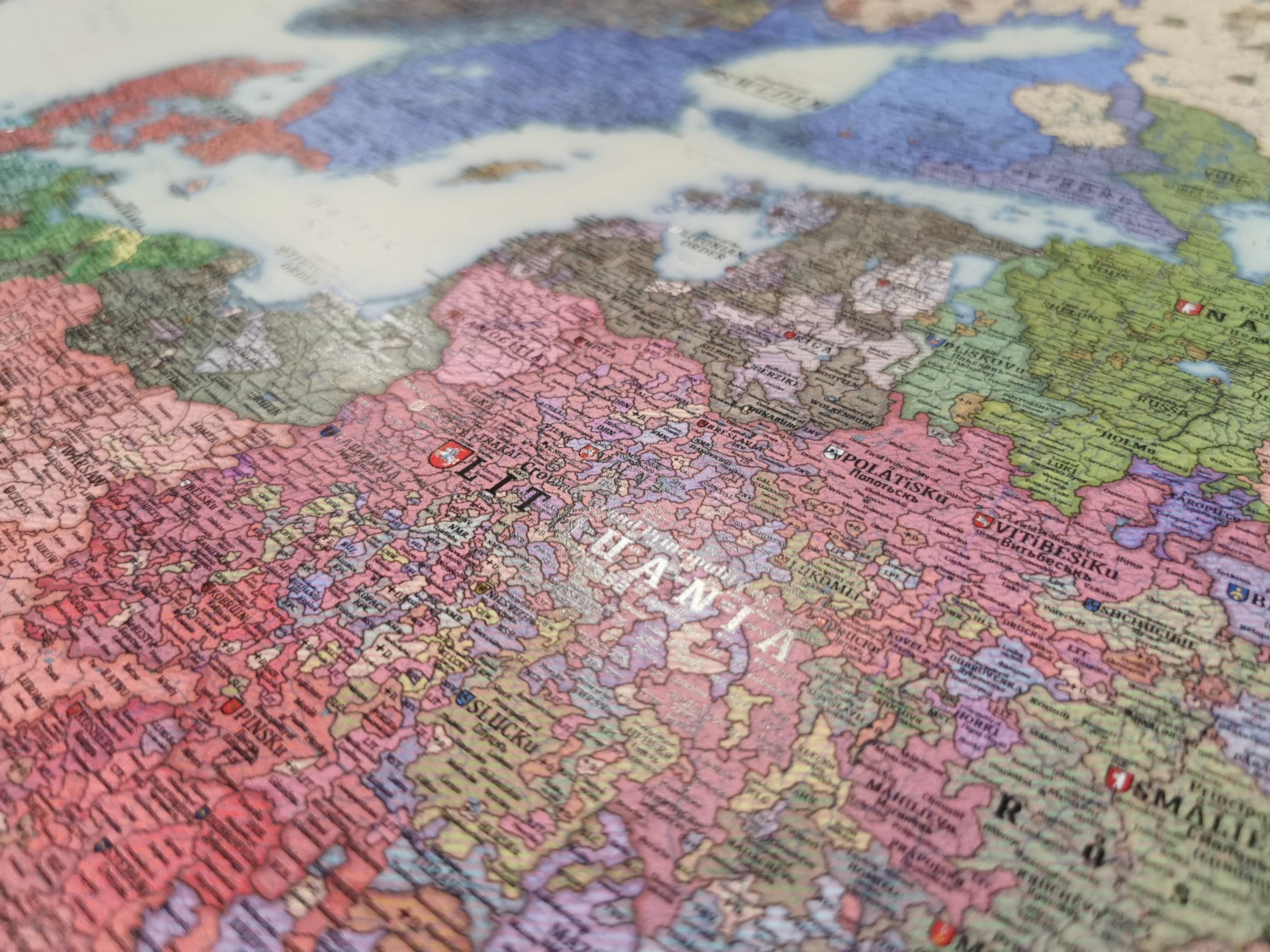 Europe 1444 History Map - Etsy