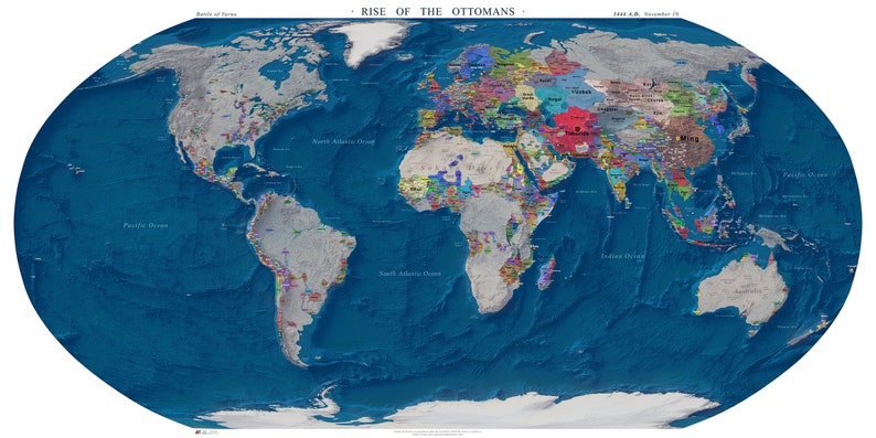 World History Map 1444 image 2