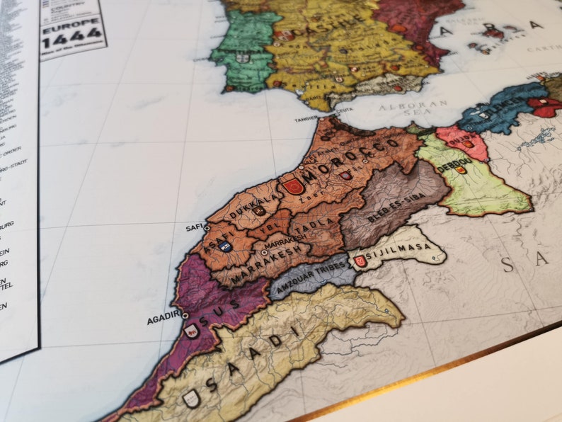 Carte de l'histoire de l'Europe 1444 image 5