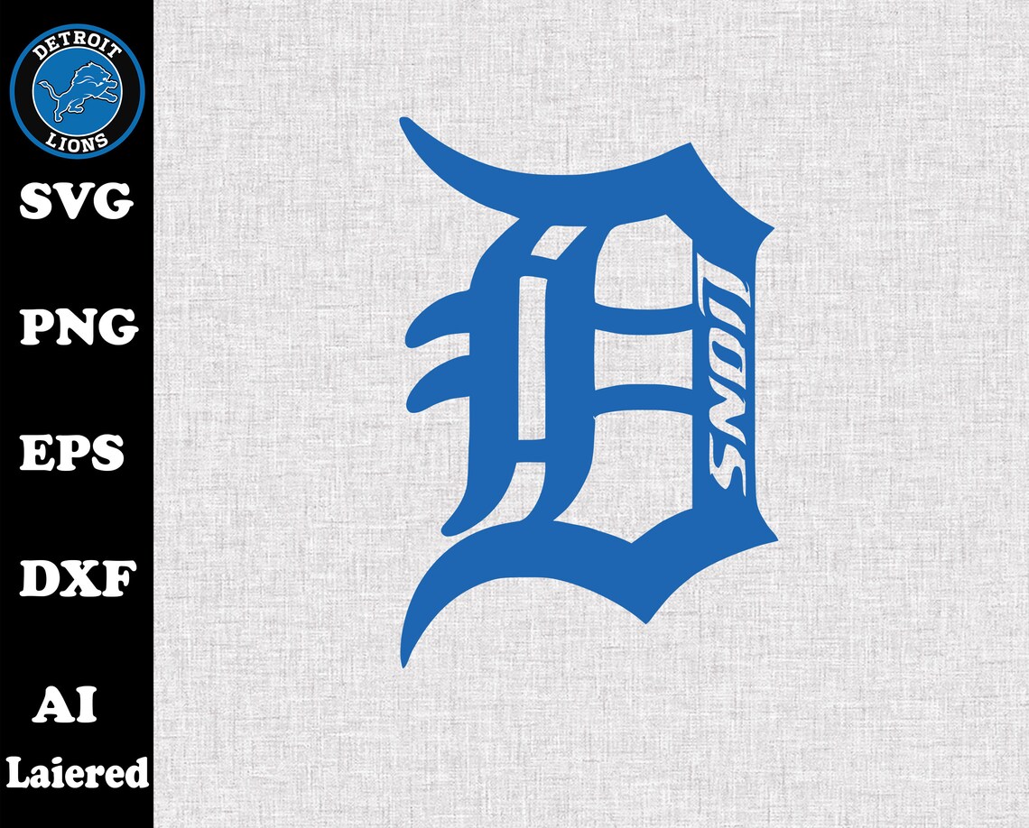 Detroit Lions SVG png eps dxf Lions svg Detroit Lions | Etsy