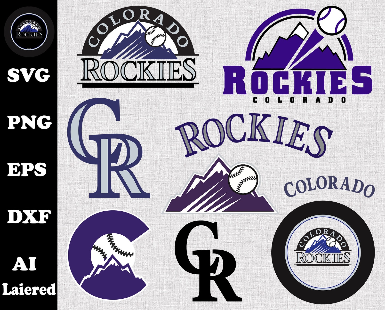 Free Free Rockies Baseball Svg 617 SVG PNG EPS DXF File