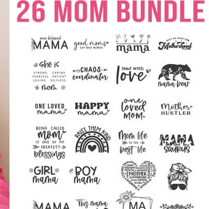 Pacote de Mãe SVG PNG, Vida de Mãe SVG, Mãe Engraçada SVG, Mamãe SVG, Mãe SVG, Dia das Mães SVG, Citações de Mãe SVG, Camiseta de Mãe SVG, Presente de Mãe, Supermãe SVG