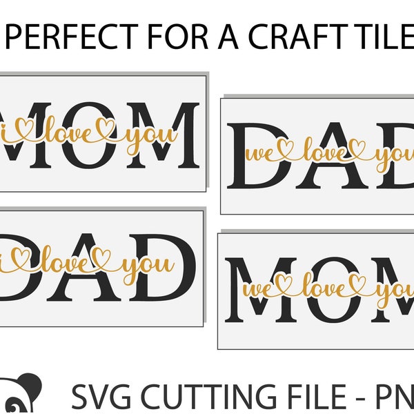 Mother's Day Svg, Mothers subway tile Svg, Dad gift Svg, Best Mom ever Svg, World's best Dad Svg, Love you Svg, Father's Day Svg