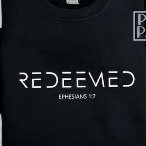 Redeemed SVG PNG, Easter Svg, Cross Svg, Chosen Blessed Forgiven Redeemed, Christiasn Svg, Way Maker Svg, Risen Svg, Religious Easter Svg