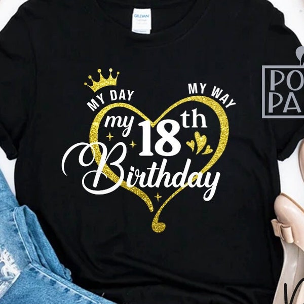 18th Birthday SVG PNG, Hello 18 Svg, 18th Birthday Svg, Finally 18 Svg, 18 and Fab Svg, Birthday Girl Svg, Happy 18th Birthday Svg