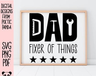 Download Dad Fixer Of Things Shirt Dad T Shirt Gift For Dad Funny Etsy