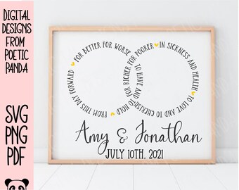 Wedding Vows Svg Etsy
