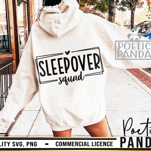 Sleepover Squad SVG PNG, Compleanno Svg, Sleepover Svg, Ragazze Viaggio Svg, Slumber Party Squad Svg, Amici Svg, Slumber Party Svg