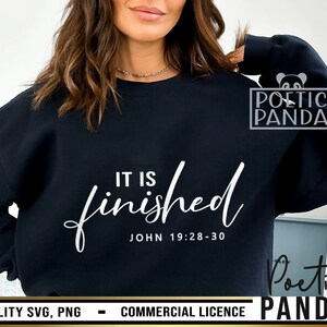 Está terminado SVG PNG, Christian Svg, Camisa de Pascua Svg, Historia verdadera, Tumba Svg, Católico Svg, Cartas de amor originales SVG, Camisa religiosa Svg