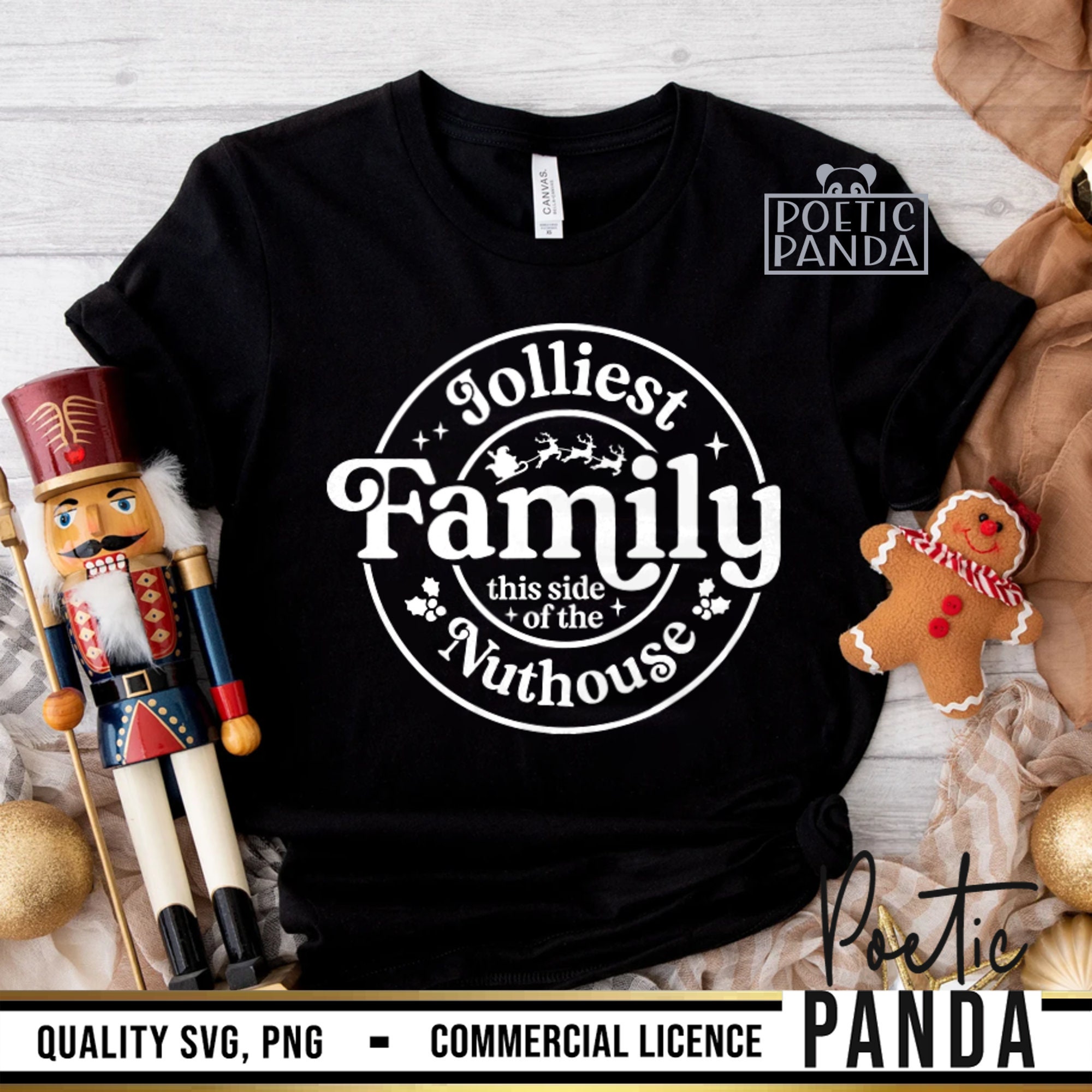 Jolliest Family SVG PNG, Funny Family Christmas Svg, Christmas Pjs ...