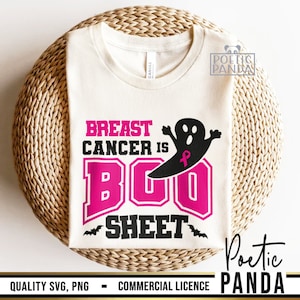 Breast Cancer is Boo Sheet SVG PNG, Breast Cancer Awareness Svg, In October We Wear Pink Svg, Cancer Awareness Shirt Png Design