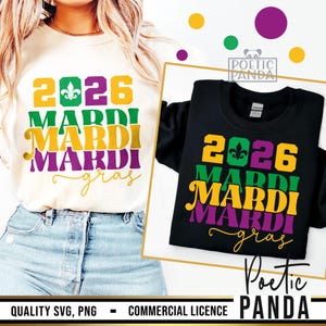 2026 Mardi Gras SVG PNG, Mardi Gras Png, New Orleans, Mardi Gras Y'All Svg, Fat Tuesday Svg, Mardi Gras Svg, Svg Shirt Designs Mardi Gras