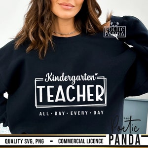 Kindergarten Teacher SVG PNG, Teacher Life Svg, Kindergarten Svg, Team Kindergarten, Teacher Shirt Svg, Teacher Svg, Back To School Svg