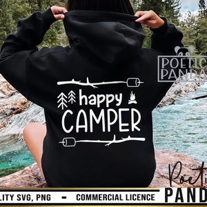Happy Camper SVG PNG, Camping Svg, Wild Svg, Camping Shirt Svg, Smore Svg, Marshmallow Svg, Camping Crew Svg, Camper Svg File