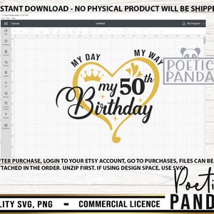 50th Birthday SVG PNG, Hello 50, 50th Svg, 50th Birthday Svg, 50 Birthday Svg, Birthday Svg, 50 And Fabulous Svg, 50 Svg, Fifty Birthday Svg