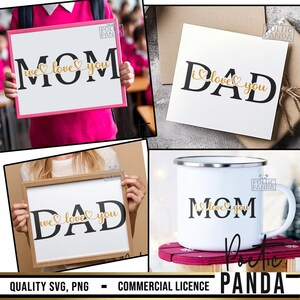 Gift To Mom Or Dad Svg, Mom We Lover You Svg, Dad I love You Svg, Dad Gift Svg, Mom Gift Tag Svg, Dad Christmas Svg, Mothers Fathers Day