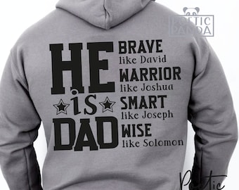 He Is Dad SVG PNG, Christian Fathers Day Svg, Fathers Day Gift Svg, Dad Shirt Svg, Best Dad Ever Svg, Dad Birthday Gift, Man Myth Legend Svg