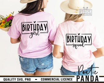 Birthday Girl SVG PNG, Birthday Queen Svg, Birthday Squad Svg, Family Vacation Svg, Mathing Shirts Svg, Birthday Crew Svg, Girls Trip Svg