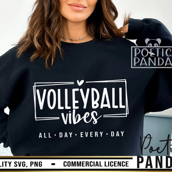 Volleyball Vibes SVG PNG, Volleyball Team Svg, Mama Svg, Volleyball Mom Svg, Game Day Svg, Volleyball Svg, Mom Svg, Volleyball Mom Png