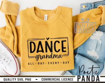 Dance Grandma SVG PNG, Gymnastics Mom Svg, Dance Svg, Dance Mom Svg, Grandma Svg, Gymnastics Svg, Dance Nana Svg, Dance Team Svg, Ballet Svg