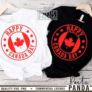 Happy Canada Day SVG PNG, Canadian Svg, Canada Day Shirt Svg, Trendy Canada Sweatshirt Design, July 1st Svg, Canada Day Tee Svg