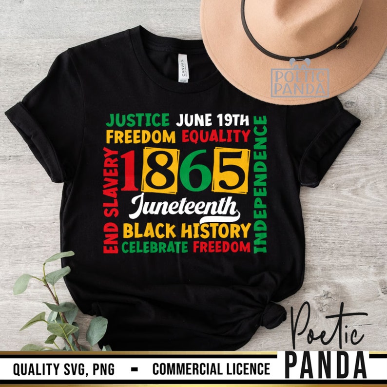 Juneteenth SVG PNG, Celebrate Juneteenth, Juneteenth Shirt Svg Cricut, Black History Svg, Juneteenth Png, 1865 Svg, African American Svg