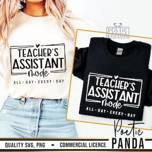 Lehrer Assistent SVG PNG, TA-Shirt-Svg, Lehrer-Aide Svg, Lehrer-Anerkennung Svg, Lehrer Assistent Svg Design Cricut Cut Datei