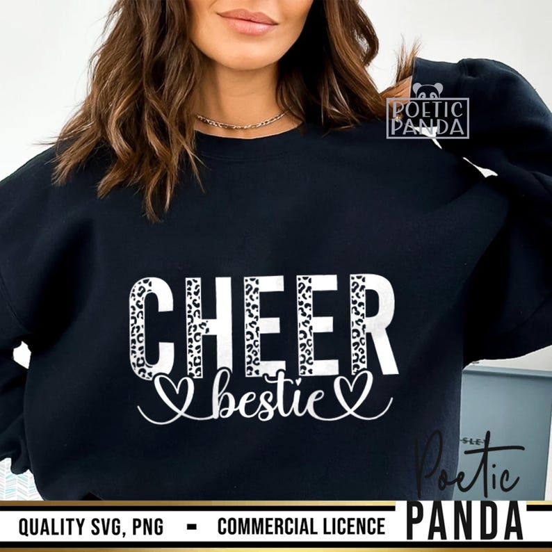 Cheer Bestie SVG PNG, Football Season Svg, Bestie Svg, Best Friend Svg, Cheerleader Svg, Game Day Svg, Cheer Svg, Cheer Leader Svg image 7