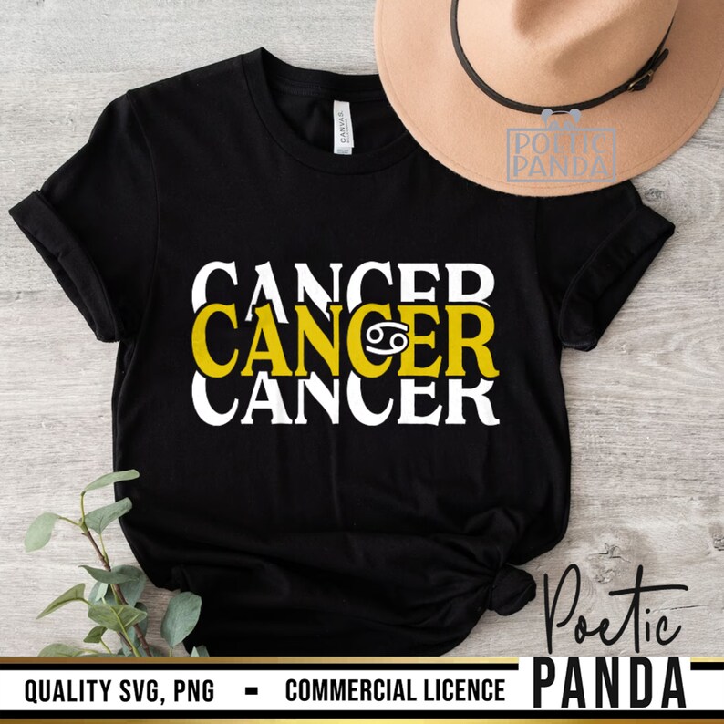 Cancer SVG PNG, Cancer Zodiac Svg, Cancer Zodiac Sign Svg, Cancer Png, June July Birthday Svg, Cancer Zodiac Shirt Png Design