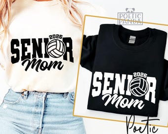 2026 Volleyball Senior Mom SVG PNG, Senior Volleyball Mom Svg, 2026 Volleyball Senior Svg, Maglietta per mamma di pallavolo Svg, File di taglio per mamma di pallavolo