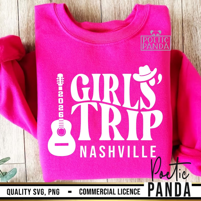 Viagem de Garotas para Nashville 2026 em SVG e PNG, SVG para Nashville, SVG para Viagem de Garotas, Camiseta para Viagem a Nashville, SVG para o Tennessee, SVG para Fim de Semana de Garotas, SVG para Nashville 2026 imagem 2