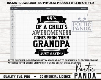 Father's Day SVG PNG, Grandpa, Grandfather Svg, Best Grandpa Svg, Dad Svg, Funny Grandpa Svg, Fathers Day Svg, Grandpa Shirt Svg