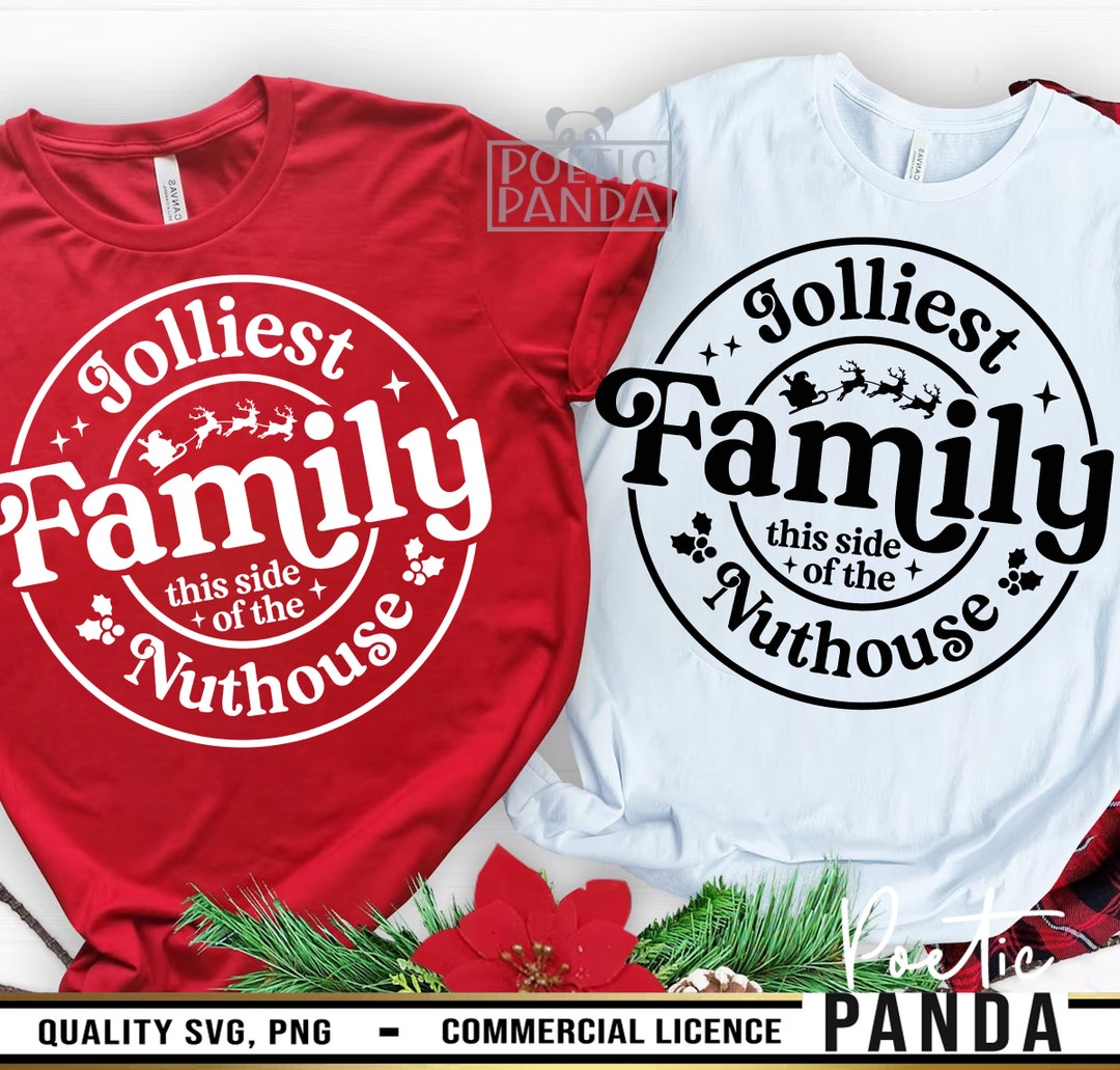 Jolliest Family SVG PNG, Funny Family Christmas Svg, Christmas Pjs ...