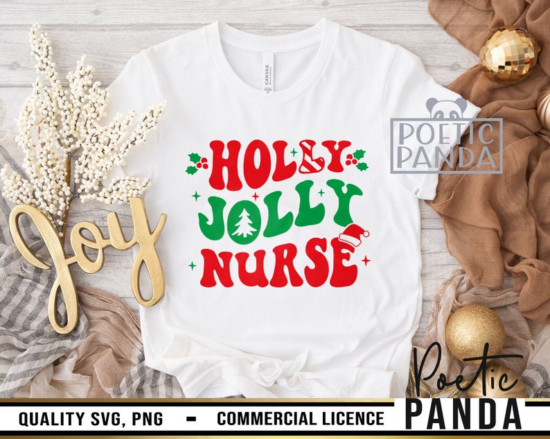 Holly Jolly SVG PNG, Merry And Bright, Retro Nurse Png, Kidney Svg, Dialysis Svg, Jolly Svg, Santa Svg, Nursing Student Svg, Medicine Svg, Hospital Svg, Merry And Bright Png, Svg Files For Cricut, Christmas Tree Svg, Christmas Png, Cricut Svg