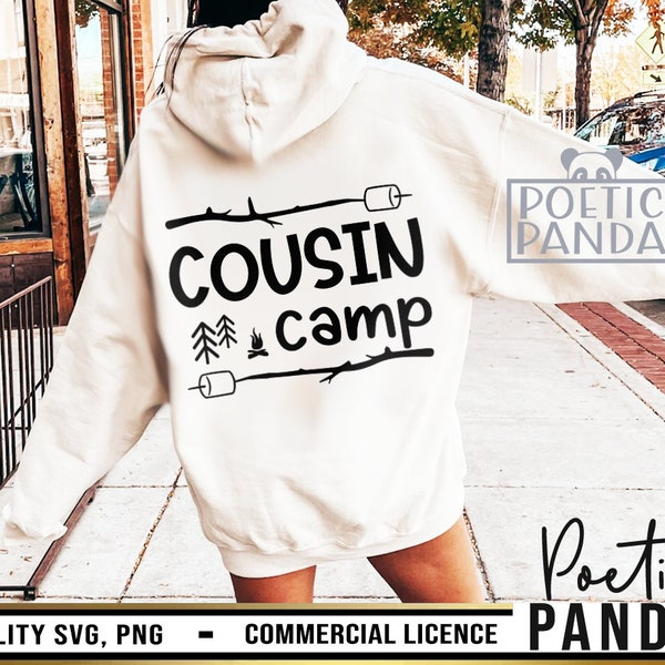 Cousin Camp SVG PNG, Travel Svg, Family Shirts Svg, Campfire Svg, Cousin Crew Svg, Family Vacation Svg, Happy Camper Svg, Camping shirt Svg