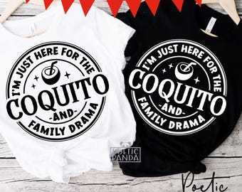 Spanish Thanksigiving SVG PNG, Funny Spanish Christmas Svg, Here For Coquito Svg, Puerto Rican Svg, Latina Svg, Puerto Rico Svg