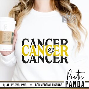 Cancer SVG PNG, Cancer Zodiac Svg, Cancer Zodiac Sign Svg, Cancer Png, June July Birthday Svg, Cancer Zodiac Shirt Png Design