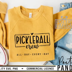 Pickleball Crew SVG PNG, Pickleball Fan SVG, Chemises assorties SVG, Cousin Crew SVG, Pickleball Png, Pickleball SVG, Squad SVG