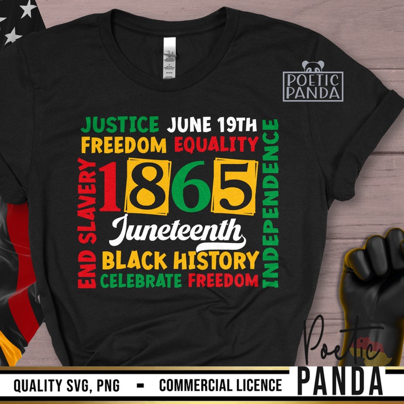 Juneteenth SVG PNG, Celebrate Juneteenth, Juneteenth Shirt Svg Cricut, Black History Svg, Juneteenth Png, 1865 Svg, African American Svg