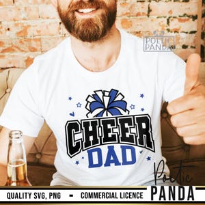 Cheer Dad SVG PNG, Cheer Dad Shirt Svg, Cheer Dad Gift Svg, Cheerleader Svg, Cheer Svg, Dad Cheerleading Shirt Svg, Pom Poms Svg, CF01234