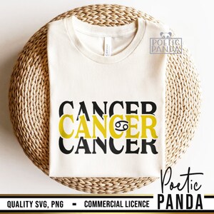 Cancer SVG PNG, Cancer Zodiac Svg, Cancer Zodiac Sign Svg, Cancer Png, June July Birthday Svg, Cancer Zodiac Shirt Png Design