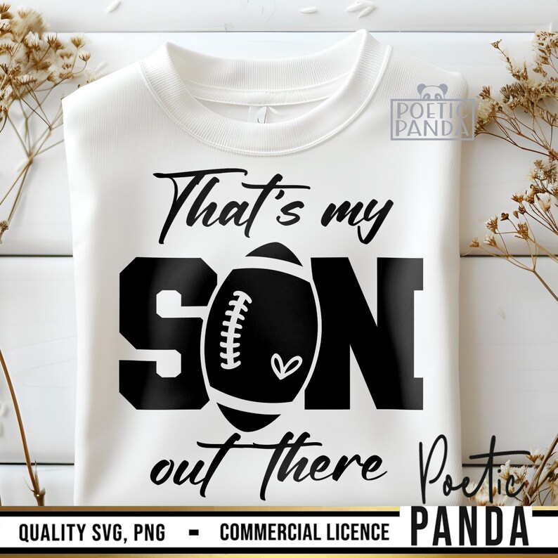 Football Mom SVG PNG, Thats My Son Out There Svg, Football Mom Shirt Svg, Football Mama Svg, Cheer Mom Svg, Football Svg Cut File image 9