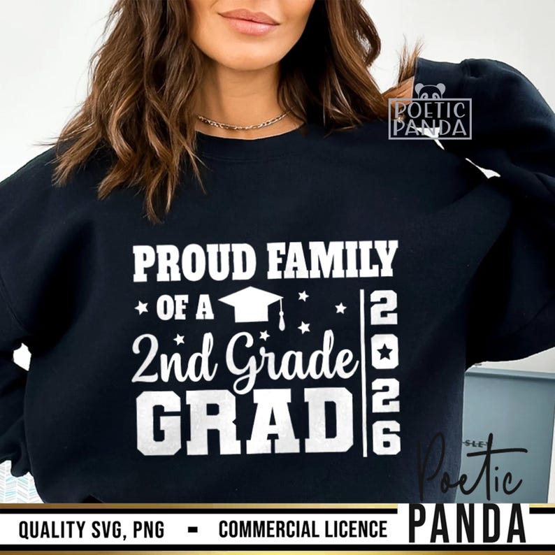 2026 Family Of 2nd Grade Graduate SVG PNG, 2nd Grade Graduation Svg, Second Grade Grad Svg, Class Of 2026 Svg, 2nd Grade Grad Svg Cut File image 7