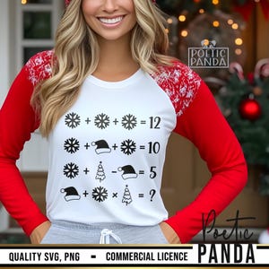 Wiskundeleraar kerst SVG PNG, grappige wiskunde kerstshirt Svg, wiskundeleraar Xmas Svg, wiskunde kerst probleem Svg, digitale download afbeelding 9
