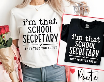 School Secretary SVG PNG, Funny Secretary Shirt Svg, School Secretary Gift Svg, School Counselor Svg,  School Secretary Svg Cut File