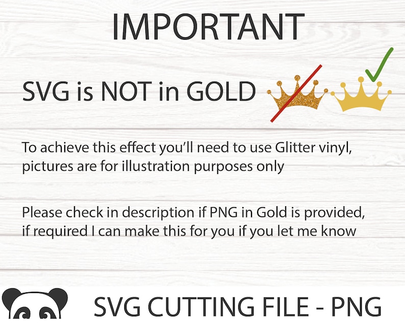 May include: IMPORTANT: SVG is NOT in GOLD. To achieve this effect, you'll need to use glitter vinyl. Pictures are for illustration purposes only. Please check the description to see if a PNG in gold is provided. If needed, I can make this for you. Let me know. SVG CUTTING FILE - PNG