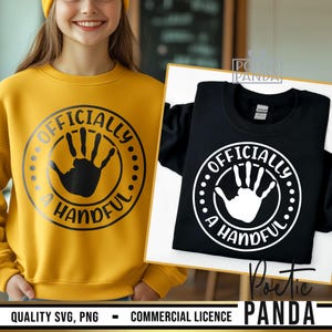 5° compleanno SVG PNG, Ufficialmente Handful SVG, 5° compleanno Cricut SVG per maglietta, 5 anni SVG, Ho 5 anni SVG, Maglietta 5° compleanno SVG per ragazzo e ragazza