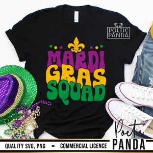 mardi gras squad svg