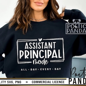 Assistant Principal SVG PNG, School Spirit Svg, A jest dla Assistant Principal, Koszulka dyrektora, Difference Maker Svg, Ulubione Santas Svg