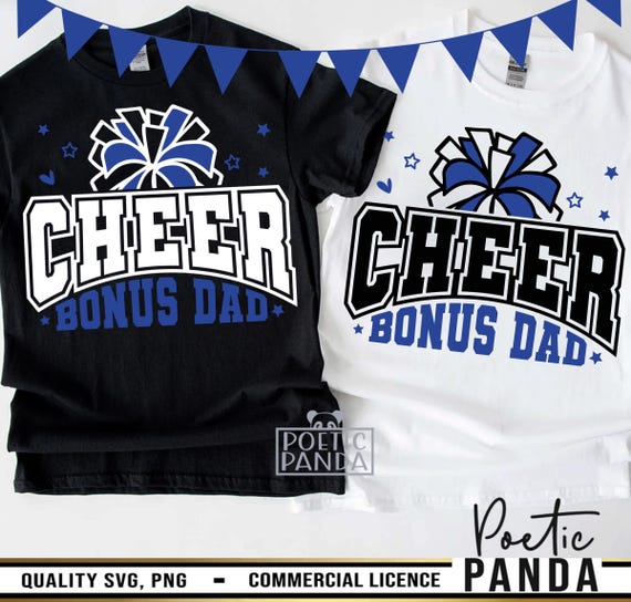 Cheer Bonus Dad SVG PNG, Football Bonus Dad Svg, Father's Day Svg, Football Step Dad Svg, Stepdad Svg, Bonus Dad Shirt Svg, CF01234